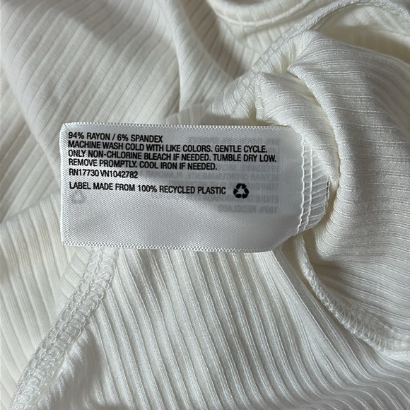 WILD FABLE NWT Ribbed Body Suit Open Back with Ties Women's Size S - Picture 5 of 5